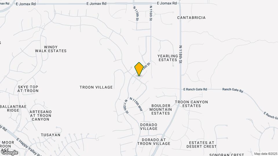 11542 E Desert Willow Dr Map and Location Details
