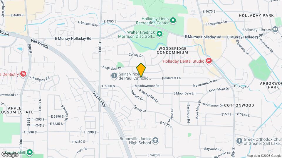 1542 Fieldcrest Ln Map and Location Details