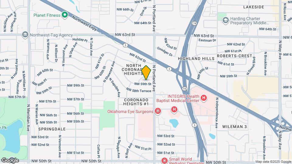 3717 NW 59th St Map and Location Details