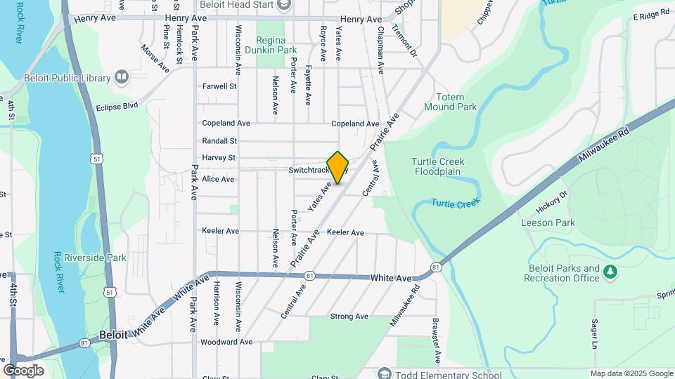 1372 Prairie Ave Map and Location Details