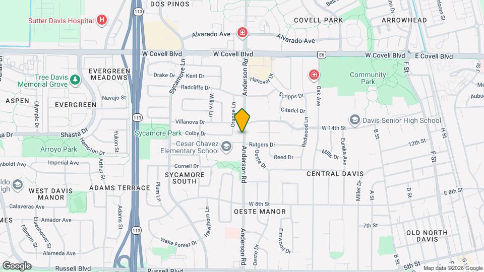 1403-1405 Anderson Rd Map and Location Details