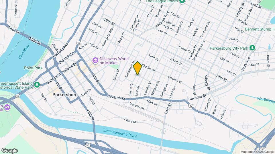 932 Swann St Map and Location Details