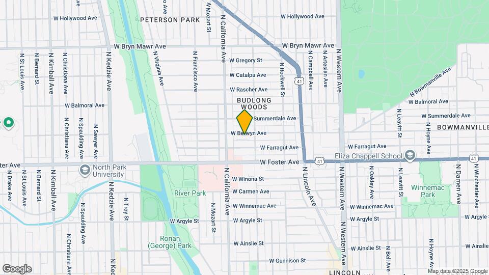 2727 W Berwyn Ave Map and Location Details
