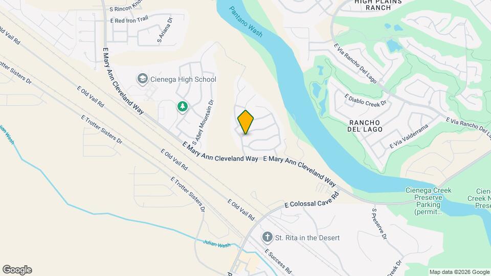 13146 E Mineta Ridge Dr Mapa y Detalles de la Ubicación