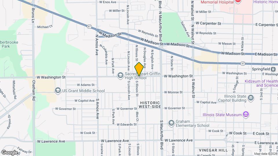 102 S Illinois St Map and Location Details