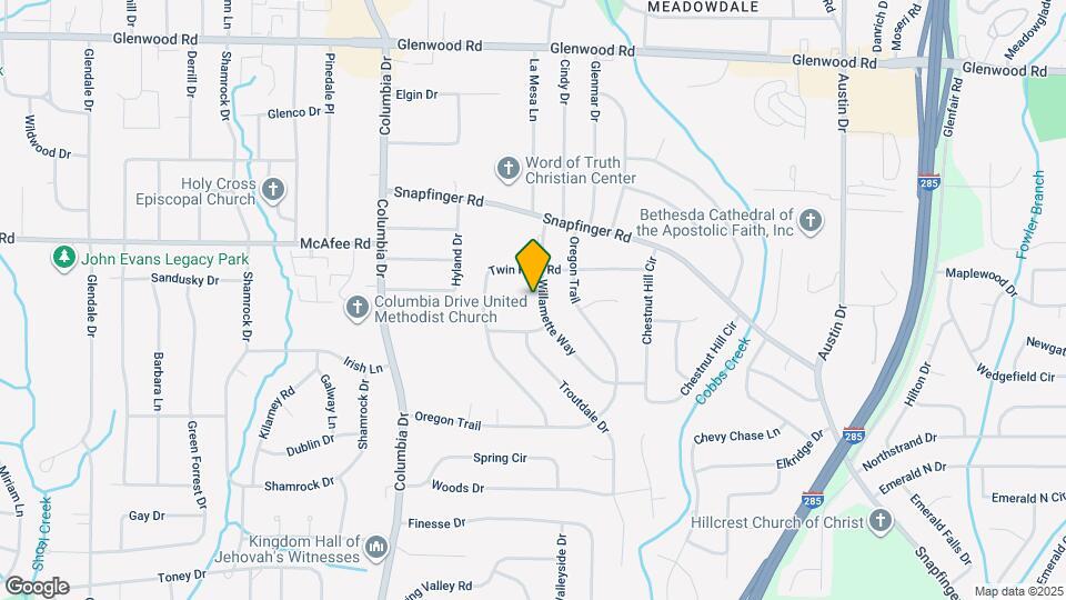 2057 Willamette Way Map and Location Details