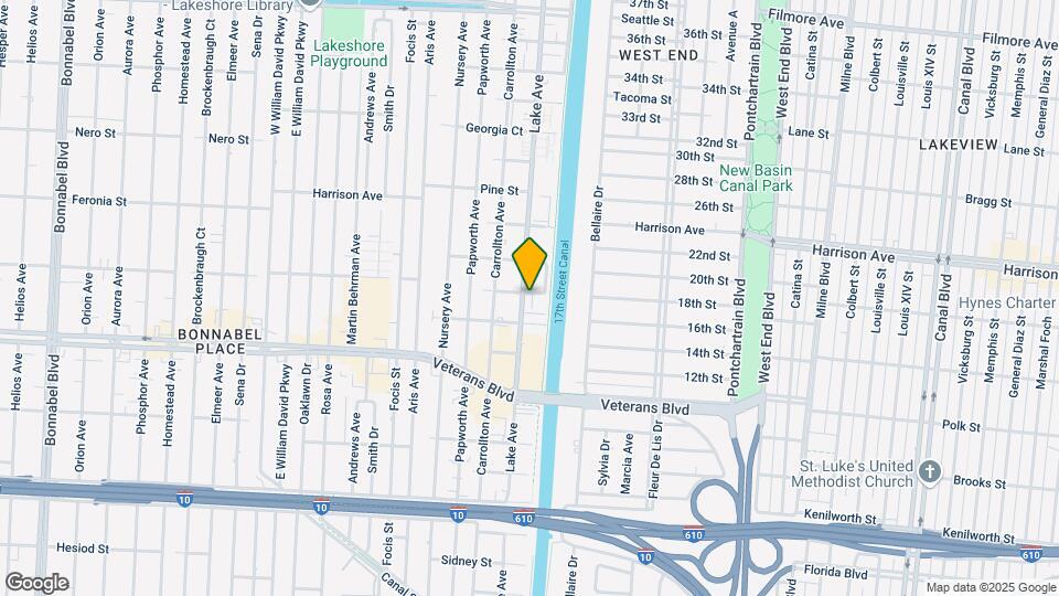 1021 Lake Ave Map and Location Details