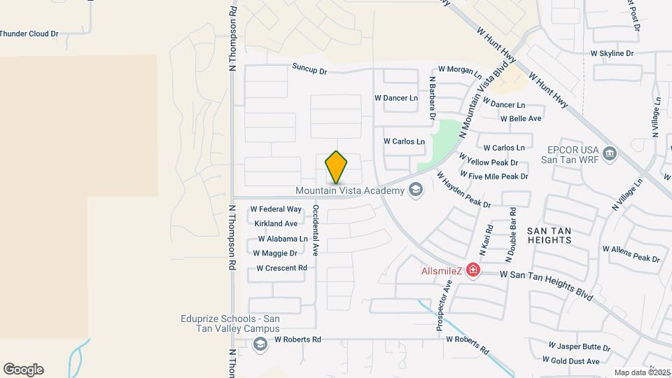 4627 W Saddlebush Way Map and Location Details