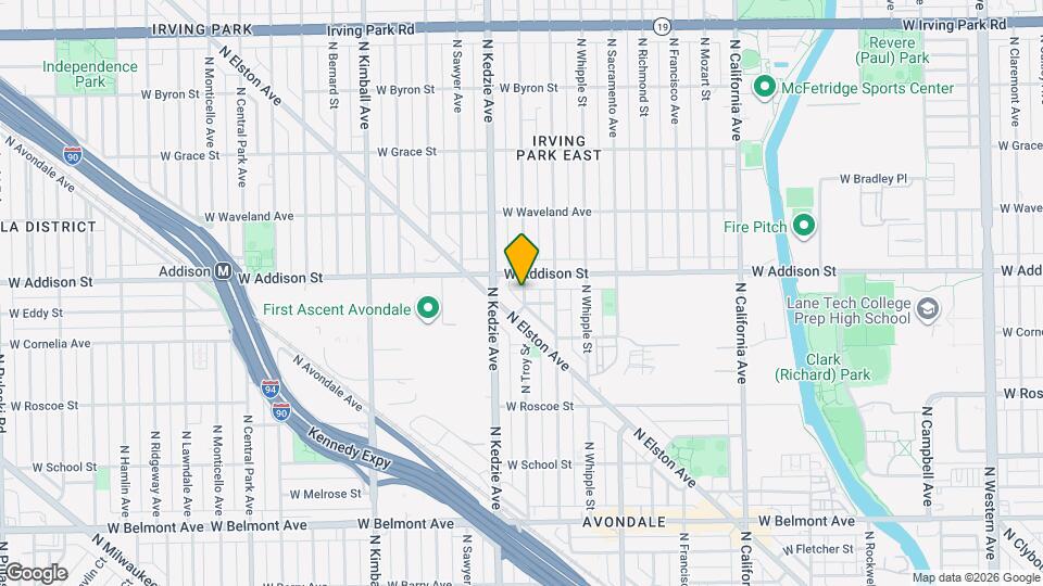 3545 N Troy St Map and Location Details