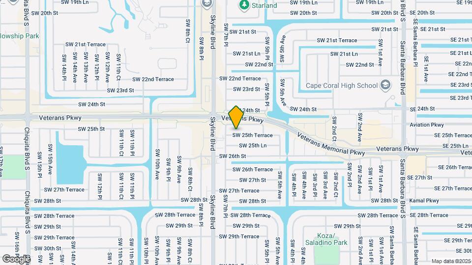 629 SW 25th Terrace Mapa y Detalles de la Ubicación