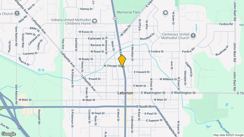 522 N Lebanon St Map and Location Details