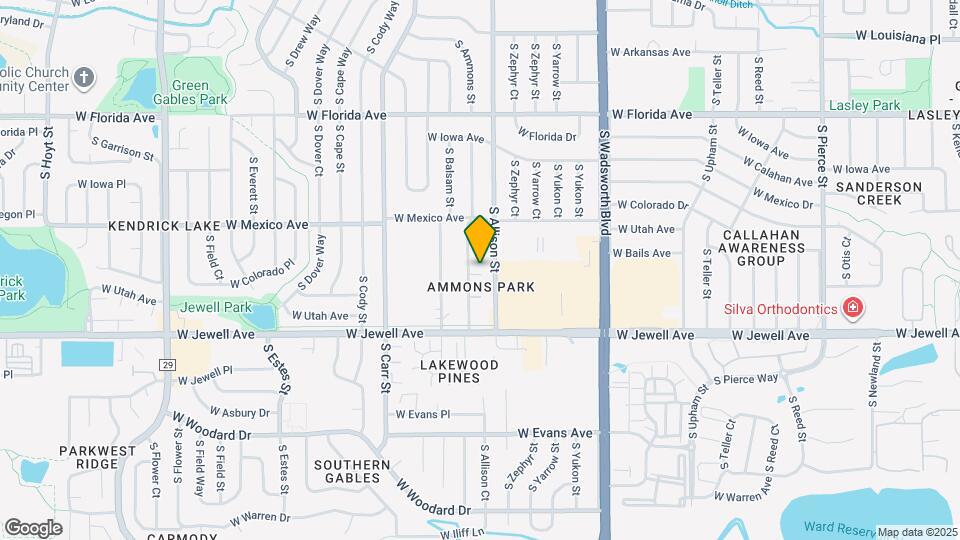 1760 S Ammons St Map and Location Details