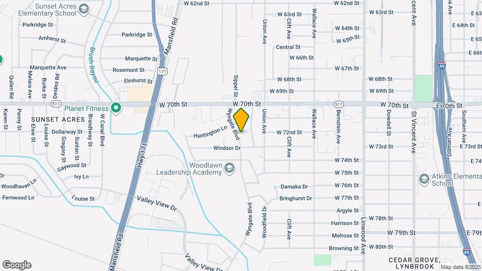 7123 Wyngate Blvd Map and Location Details