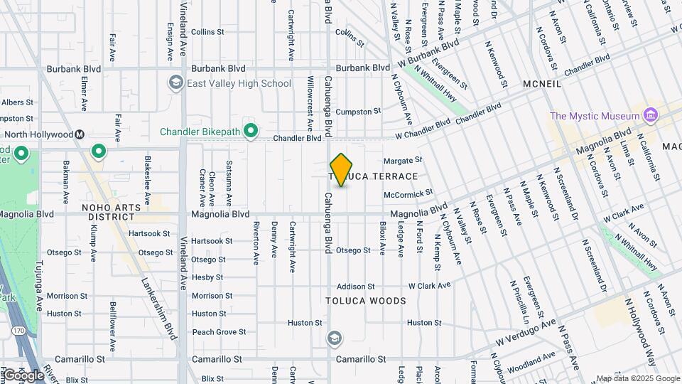 5239 Auckland Ave, Unit 1 Map and Location Details