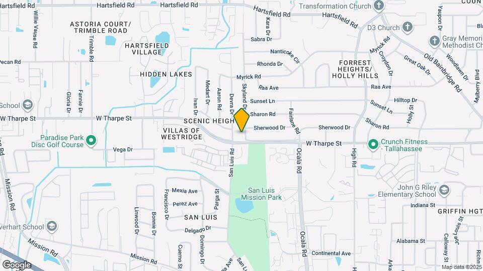 1804 Skyland Dr Map and Location Details