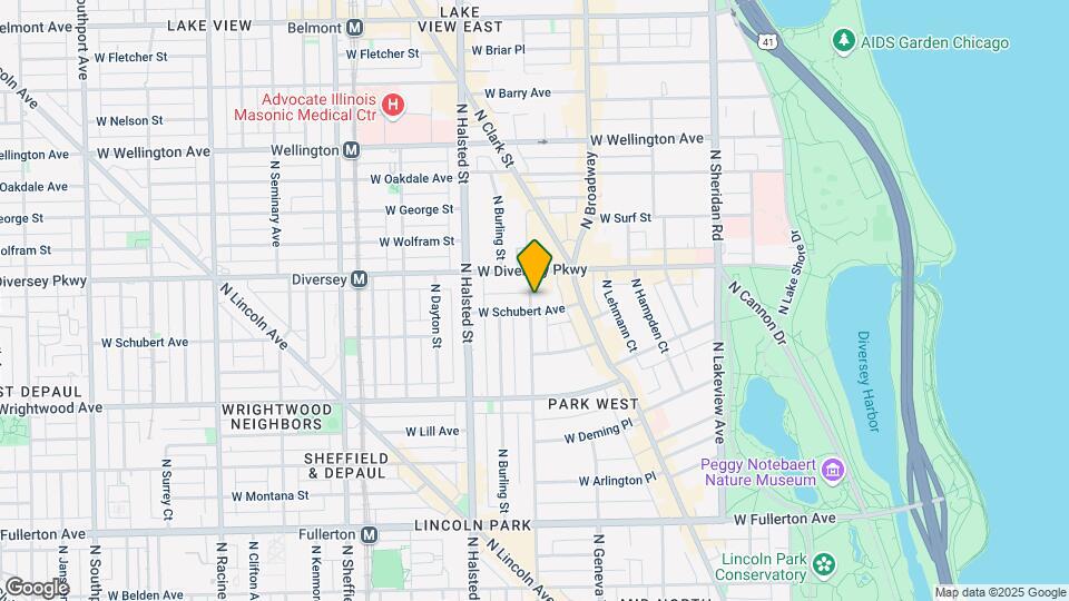 644 W Schubert Ave, Unit 3 Front Mapa y Detalles de la Ubicación