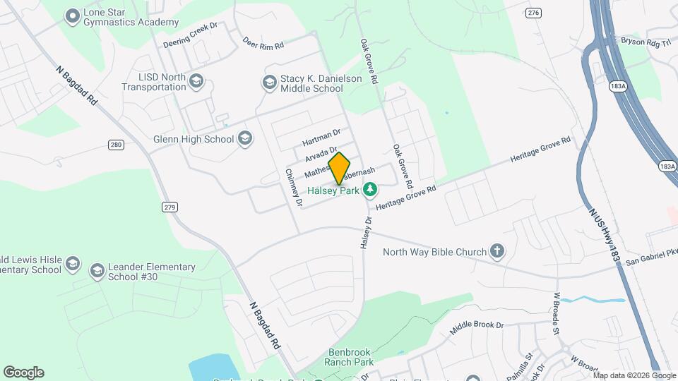 1001 Hillrose Dr Map and Location Details