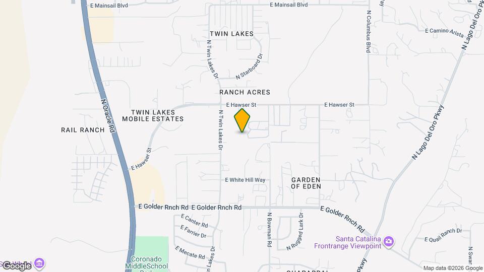 15456 N Twin Lakes Dr Map and Location Details