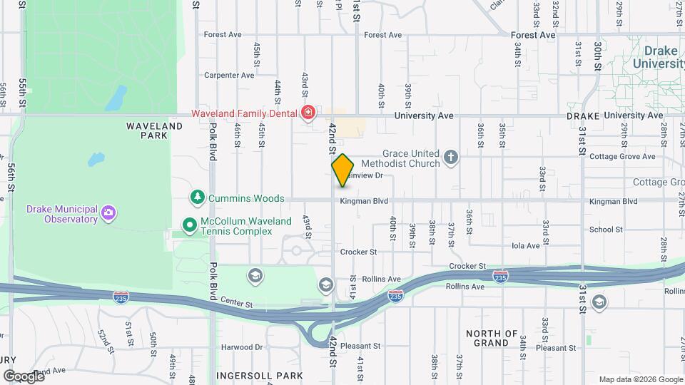 4115 Kingman Blvd, Unit 2 Map and Location Details