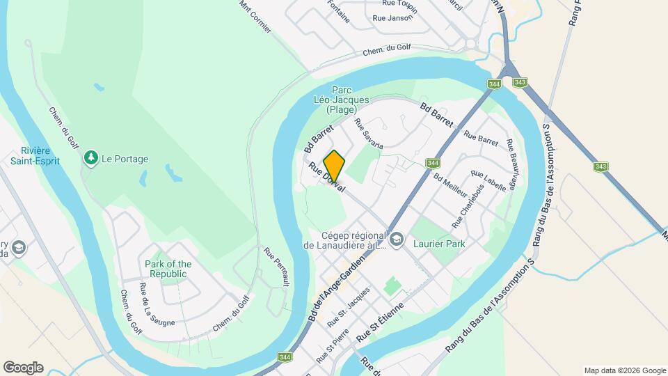 340 Dorval Rue Map and Location Details