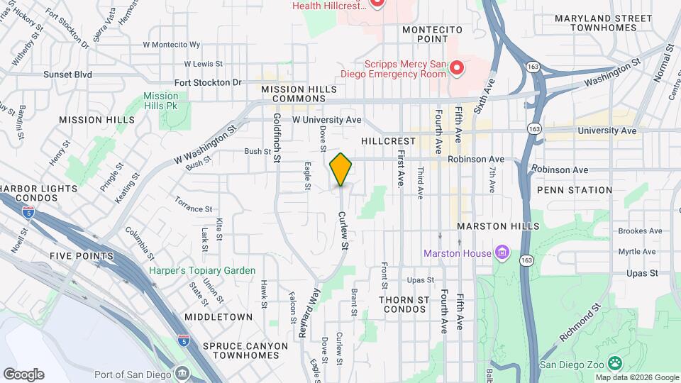 3684 Curlew St Map and Location Details