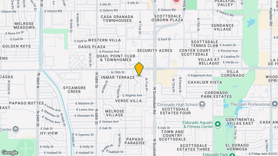 2820 N 71st Pl Map and Location Details