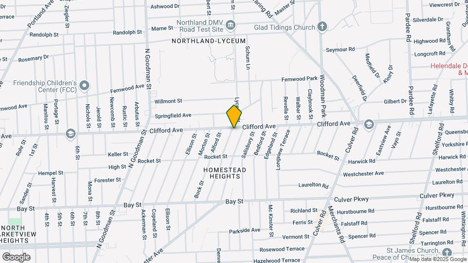1989 Clifford Ave-Unit -DOWN Map and Location Details