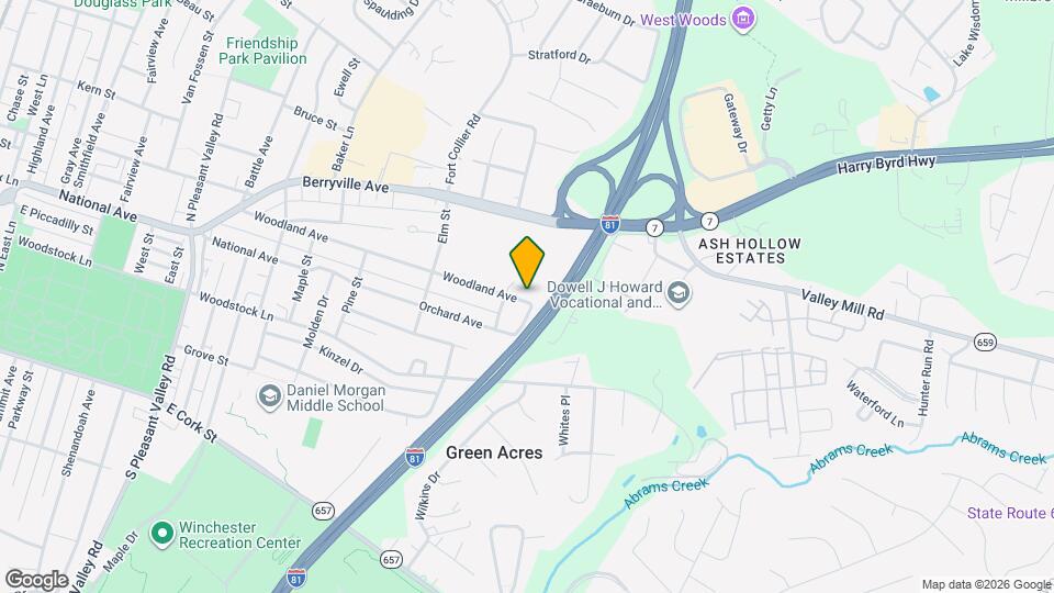 1120 Woodland Ave Map and Location Details