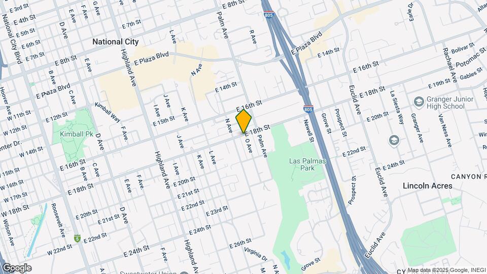 1434 E 18th St Map and Location Details