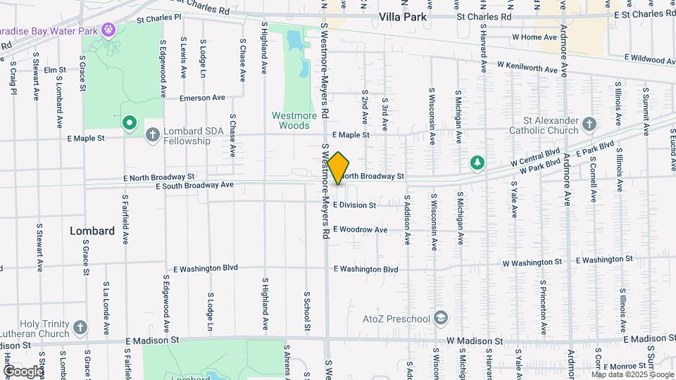 1012 E Division St Map and Location Details