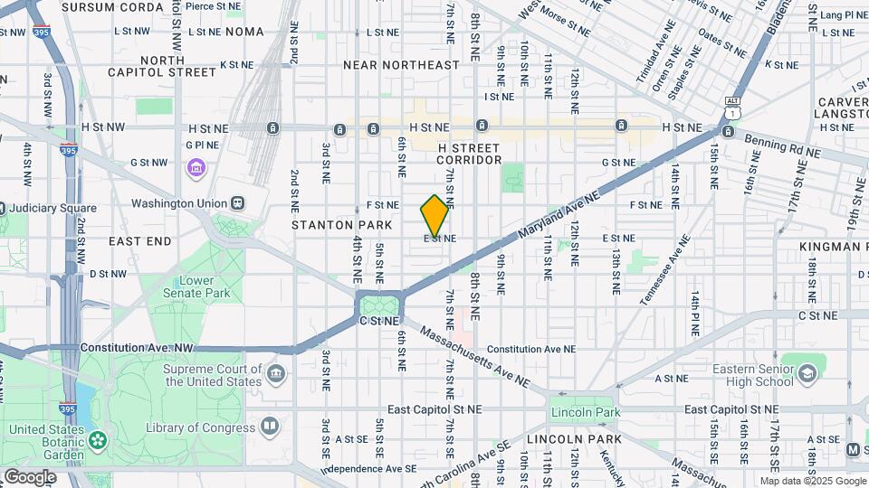 643 E St NE Map and Location Details
