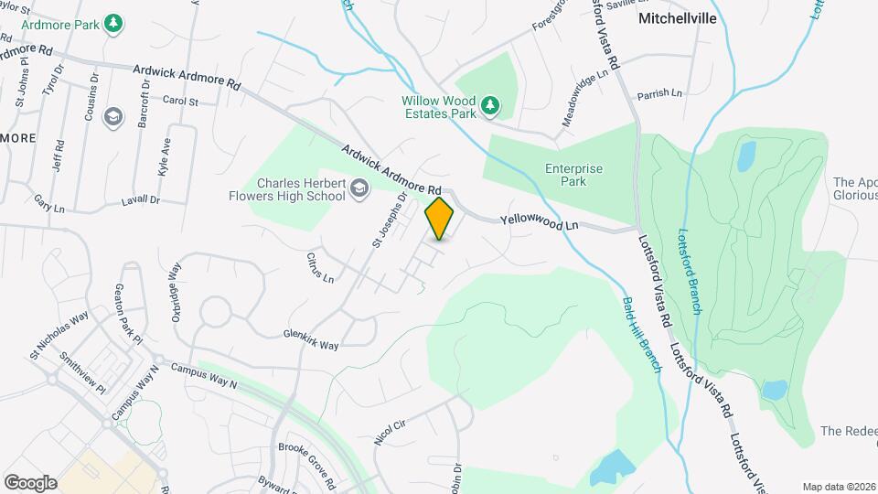 9820 Berrywood Ct Map and Location Details