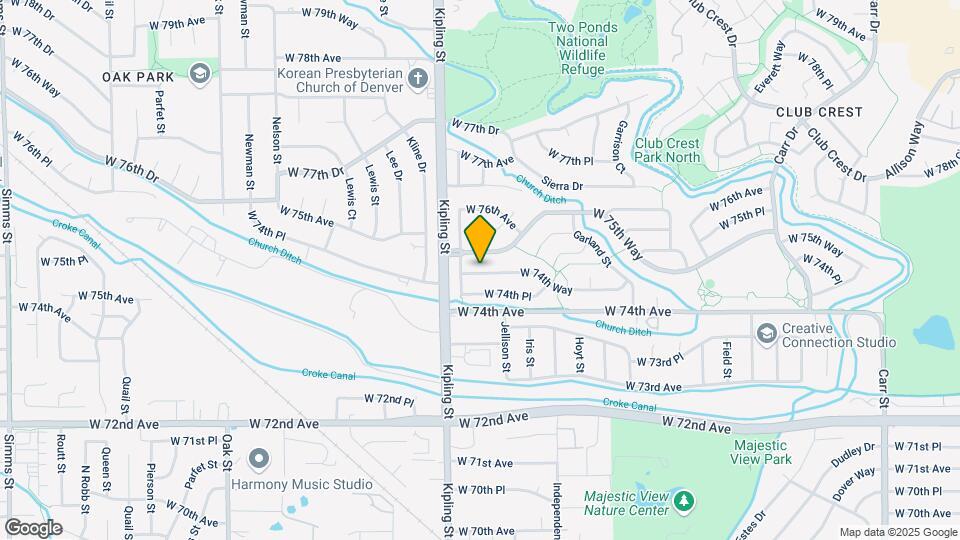 9853 W 74th Way Map and Location Details
