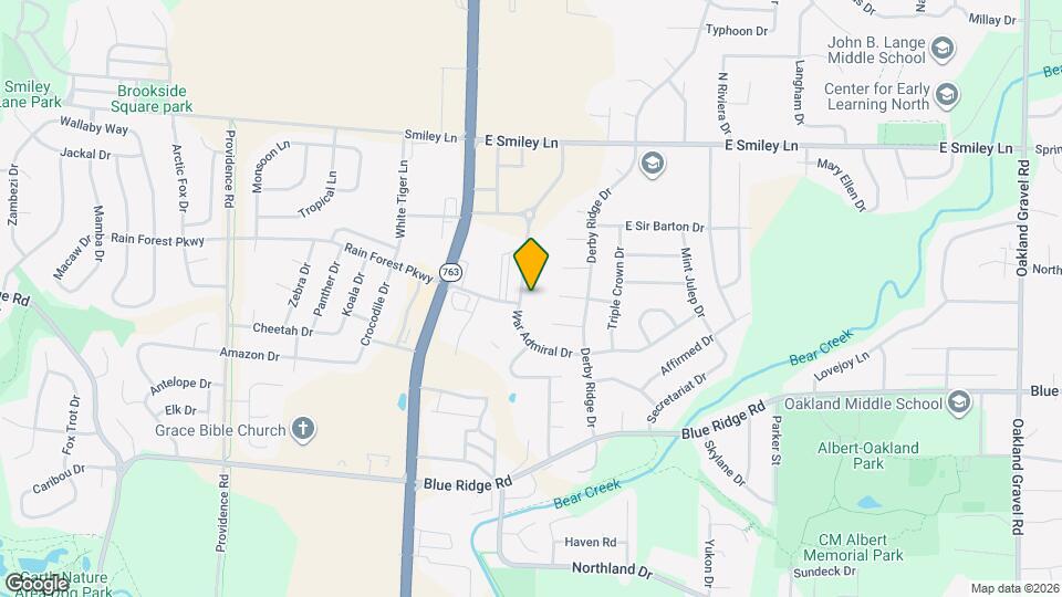 3800 Saddlebrook Pl Map and Location Details