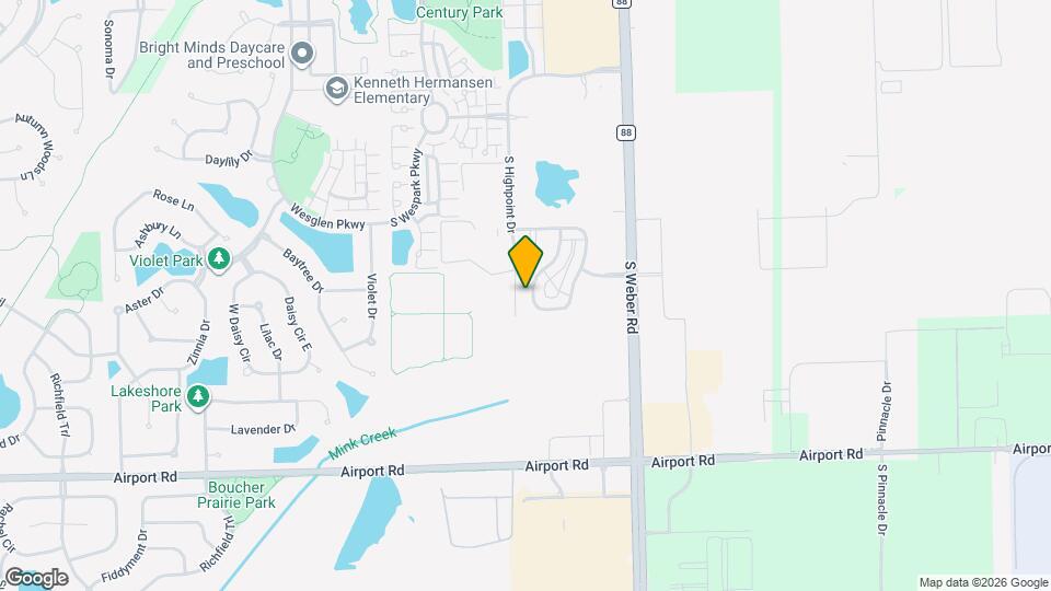 254 S Oak Creek Ln Map and Location Details