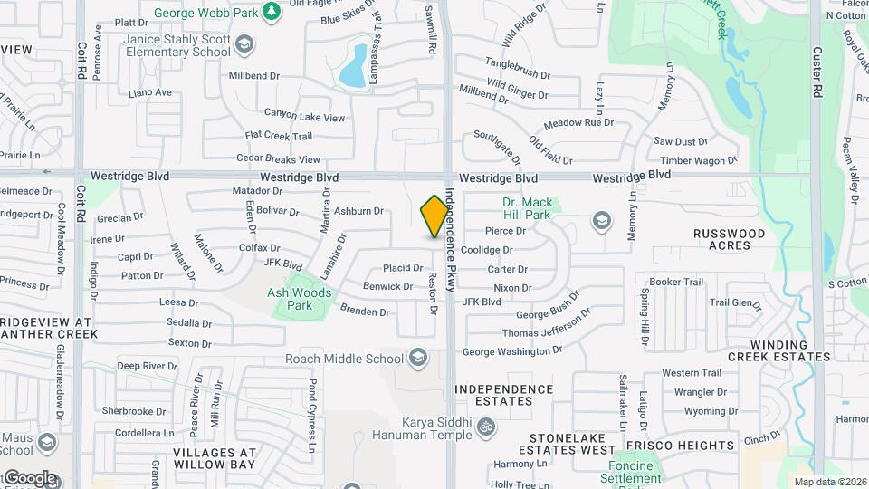 10008 Coolidge Dr Map and Location Details