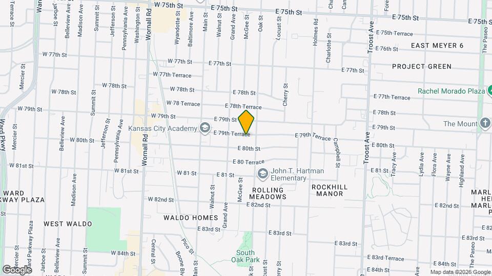 305 E 79th Terrace Map and Location Details