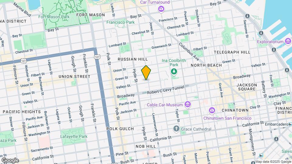 1811 Leavenworth St Mapa y Detalles de la Ubicación