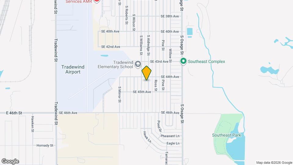 4406 S Aldredge St Map and Location Details