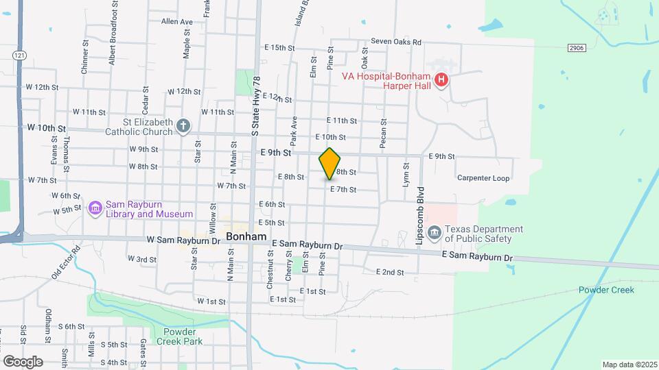 605 E 7th St Map and Location Details