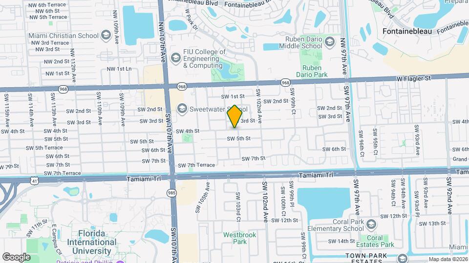 10310 SW 4th St Mapa y Detalles de la Ubicación