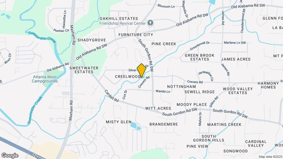 1850 Creveis Rd Map and Location Details