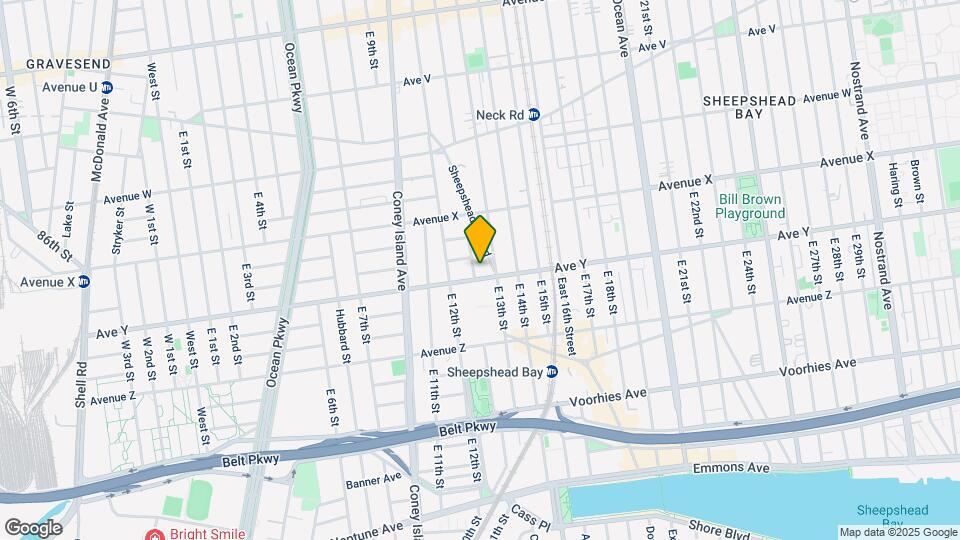 1229 Avenue Y Map and Location Details