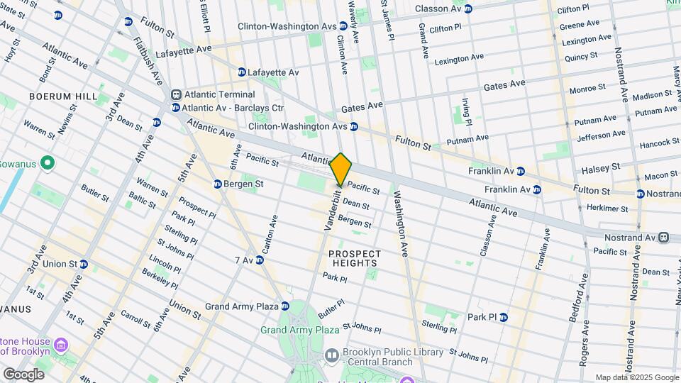 578 Vanderbilt Ave Map and Location Details