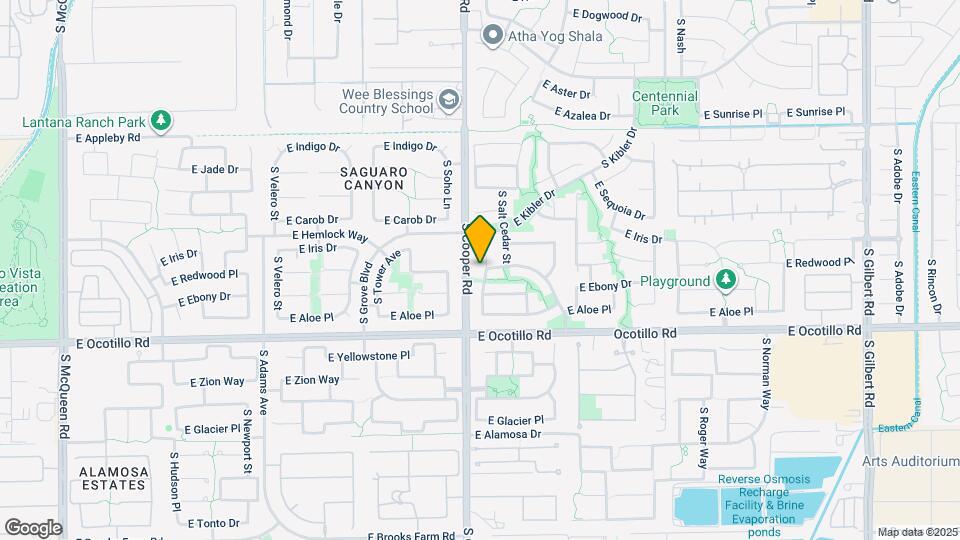 3842 S Eucalyptus Pl Map and Location Details