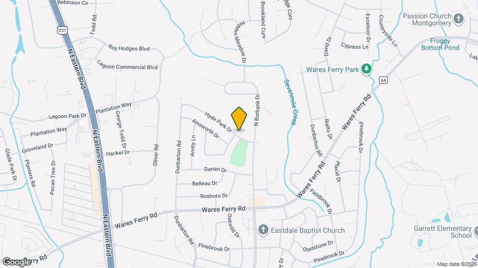 5805 Hyde Park Dr Map and Location Details