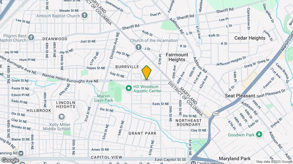 5609 Nannie Helen Burroughs Ave NE Mapa y Detalles de la Ubicación