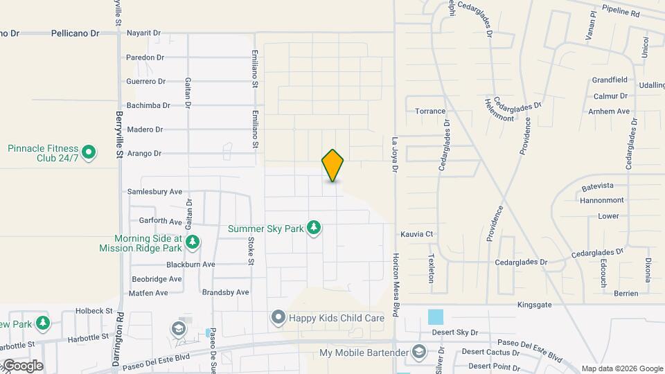 1181 Summer Rain St Map and Location Details