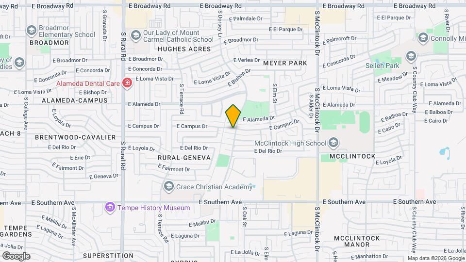 1275 E Campus Dr Map and Location Details