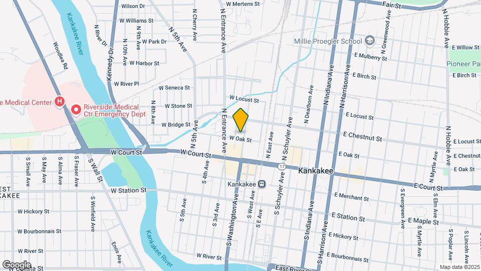 215-219 N Washington Ave Map and Location Details